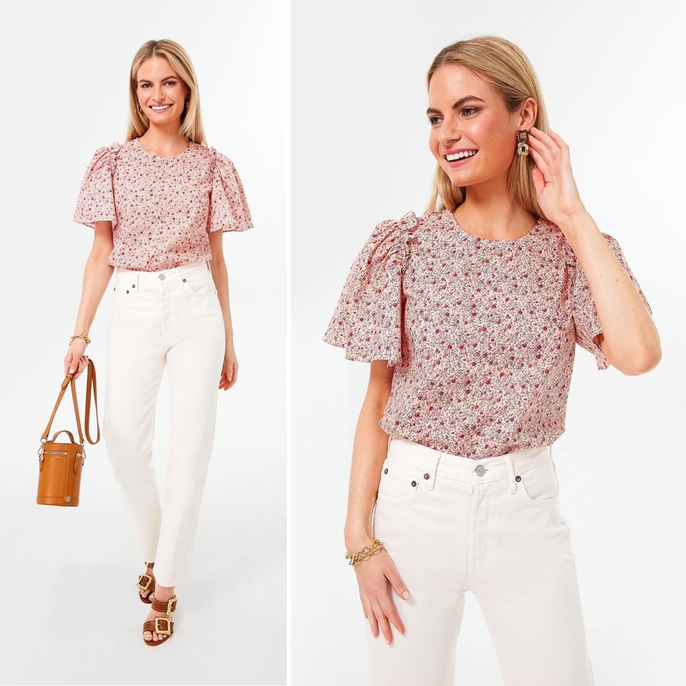 Tuckernuck Pink Floral Top